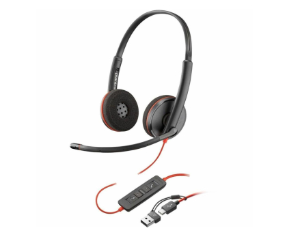 Słuchawka POLY Słuchawki Blackwire 3220 Stereo USB-C Headset +USB-C/A Adapter 8X228A 8X228AA